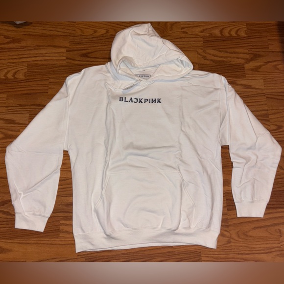 PacSun Tops - BLACKPINK Born Pink 2022 Official Tour Merch White Hoodie Box Logo Size XL NWT